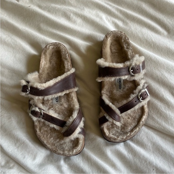 NEW Birkenstock Mayari Shearling Sandals 5.5 - Picture 3 of 7